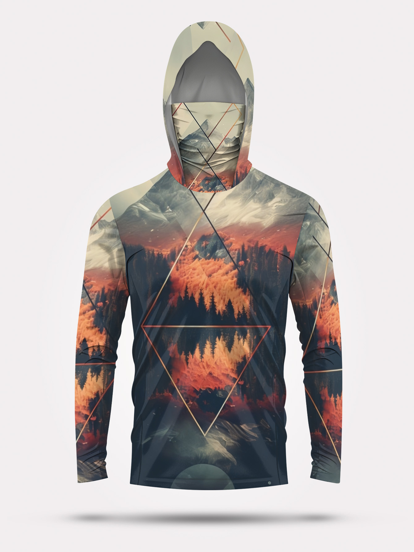 アウトドアメンズフィッシングフーディー、内蔵フェイスマスク、 - Fishing Hoodie のレビューと価格