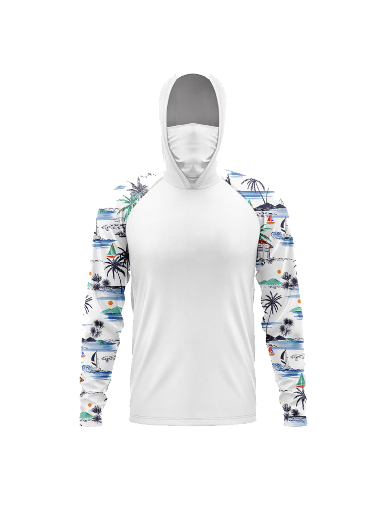 釣り用フード付きシャツ マスク付き UVカット 釣り服 メン - Fishing Hoodie のレビューと価格