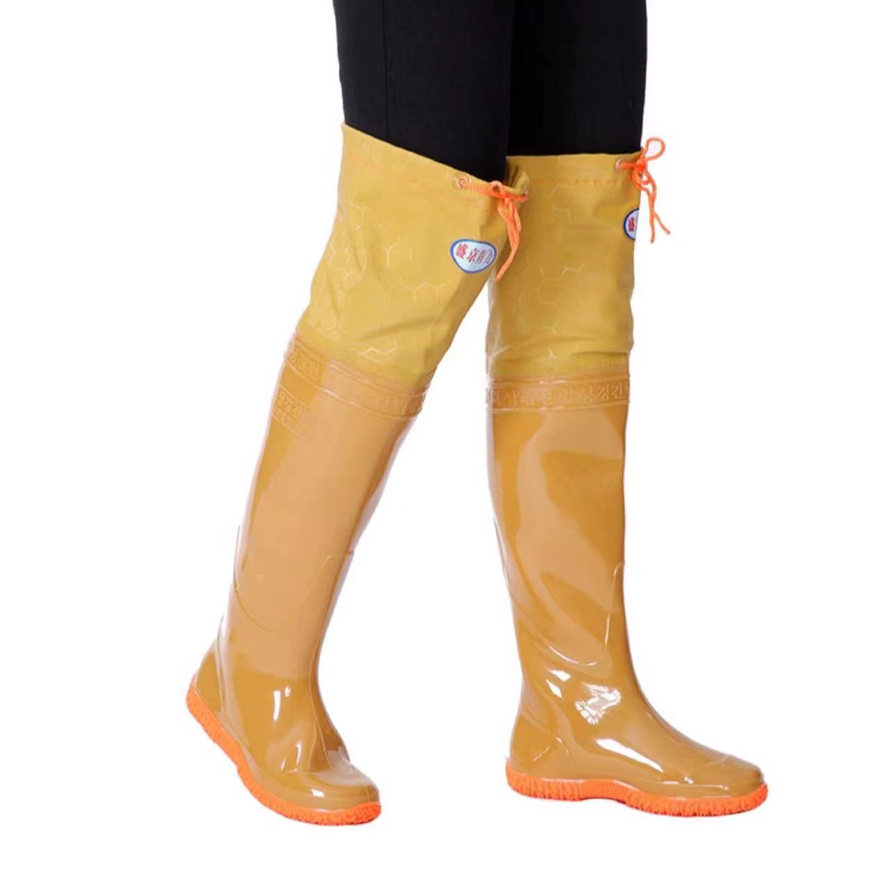 男女兼用膝丈防水田植えブーツ、ソフトソール釣り用ウェーダー、 - Fishing Waders のレビューと価格