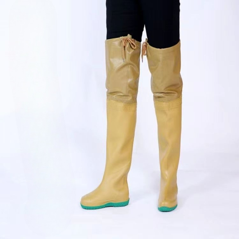 男女兼用膝丈防水田植えブーツ、ソフトソール釣り用ウェーダー、 - Fishing Waders のレビューと価格