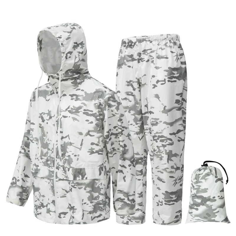 アウトドアハンティング用防雨レインコートスーツ、キャンプ、サ - Fishing Rain Suit のレビューと価格