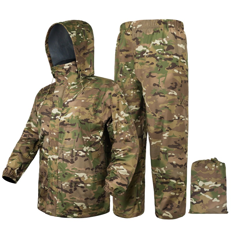 アウトドアハンティング用防雨レインコートスーツ、キャンプ、サ - Fishing Rain Suit のレビューと価格